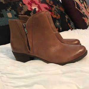 Lucky Brand Distressed Ankle Booties 🌼Never worn!